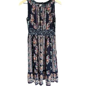 🌸Floral Dress with Smocked Waistline S